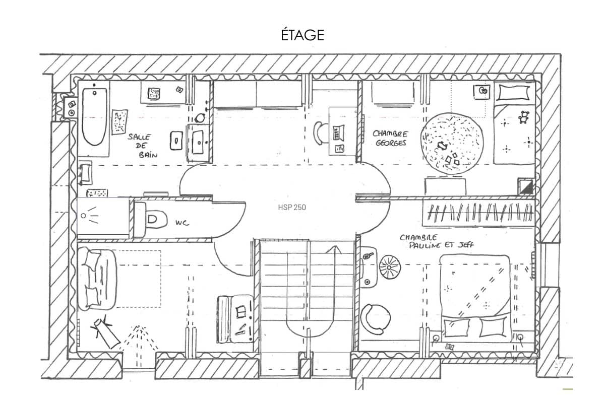 transformer-atelier-habitation-aps1-etage Plan APS 1 étage pour le projet de transformation d'un atelier en habitation