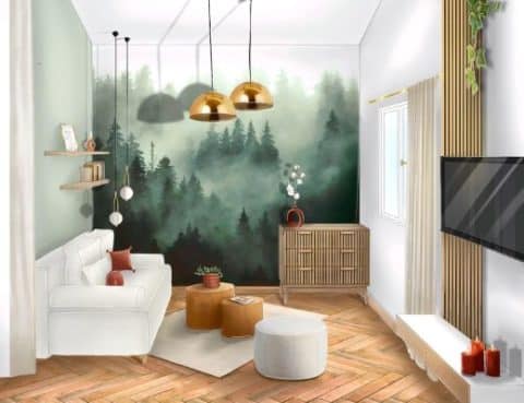 perspective-coloree-salon perspective salon ambiance colorée