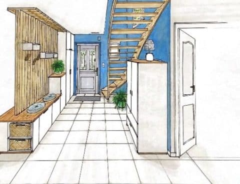 perspective-entree-eleve-ecole-home optimisation d'entrée dessin projet élève