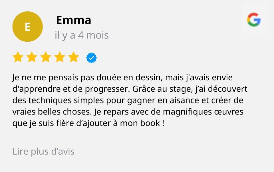 temoignage-stage-dessin-emma temoignage cours de dessin architecture d'intérieur emma
