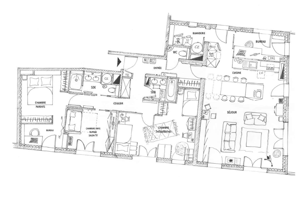 fusionner 2 appartements APS 2