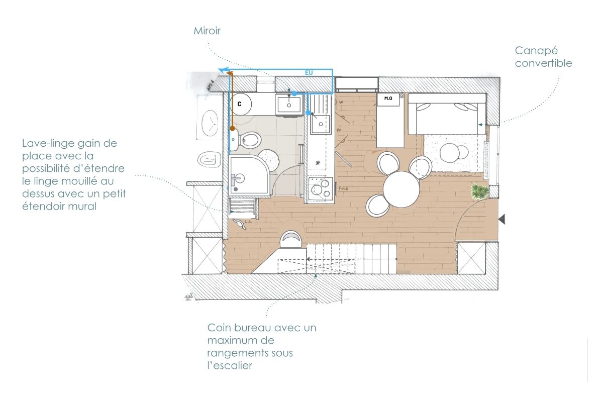 transformer un garage en studio aps1 RDC
