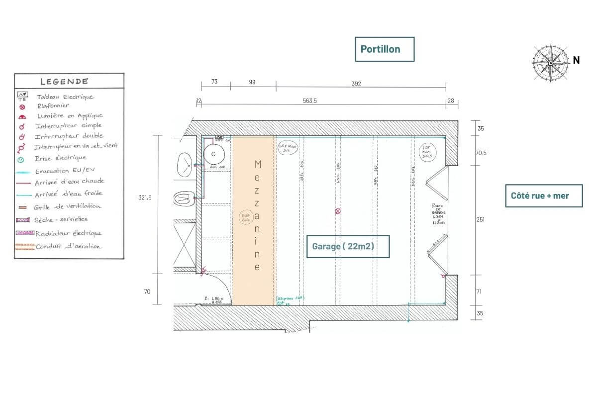 transformer garage studio plan existant garage