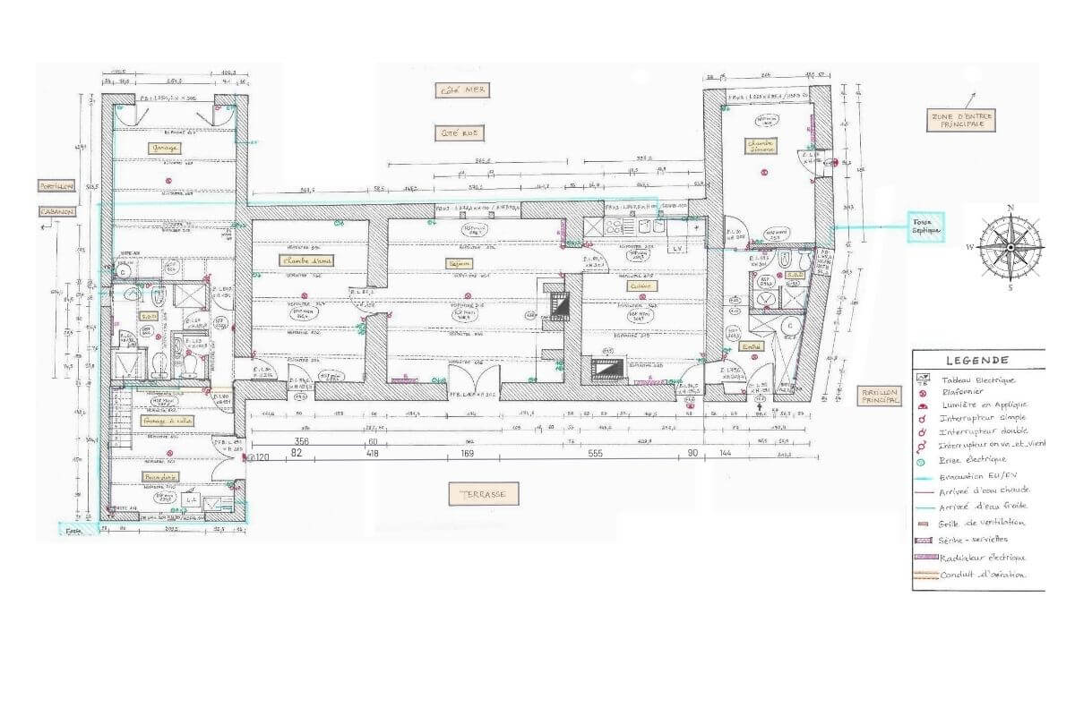 transformer garage studio plan existant de la maison