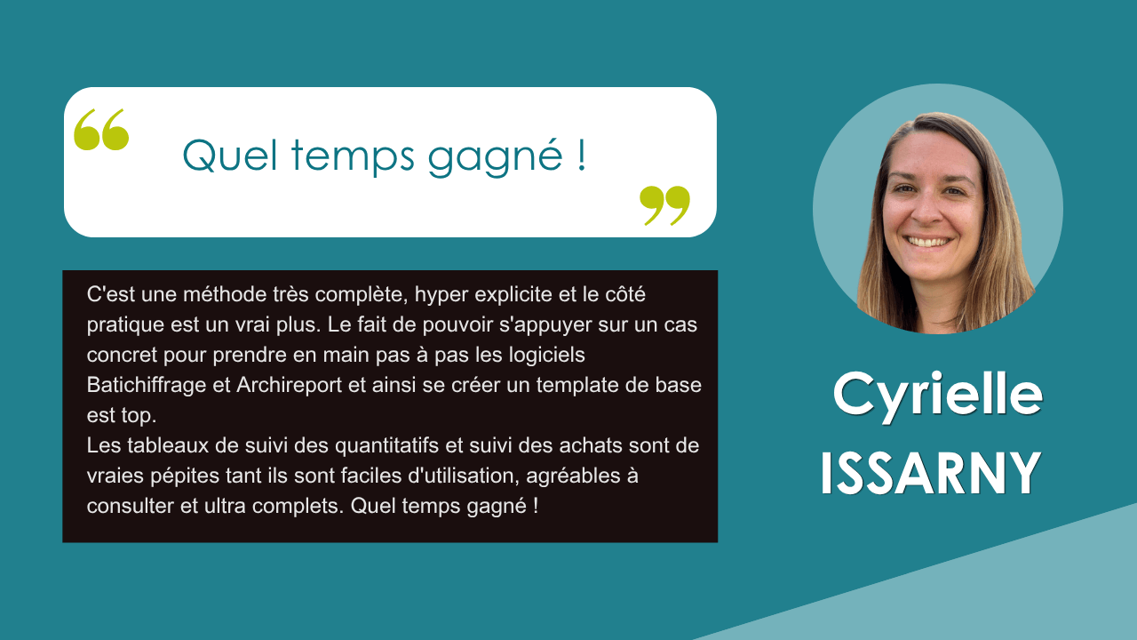 Témoignage chantier cadré : "quel temps gagné !"