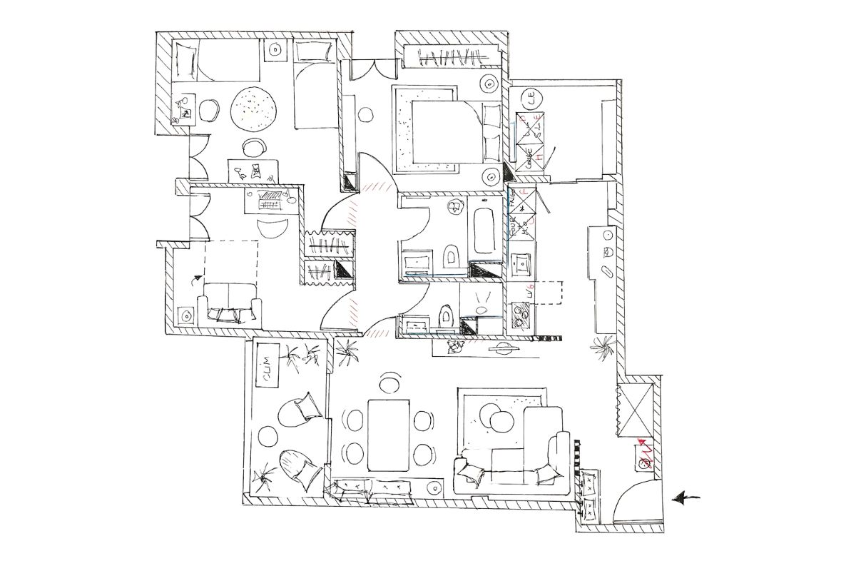 renovation T4 familial 90m2 APD