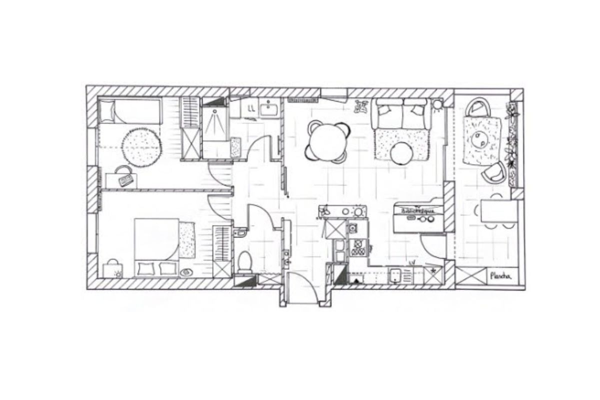 agrandir T3 sans gros travaux plan APS 2