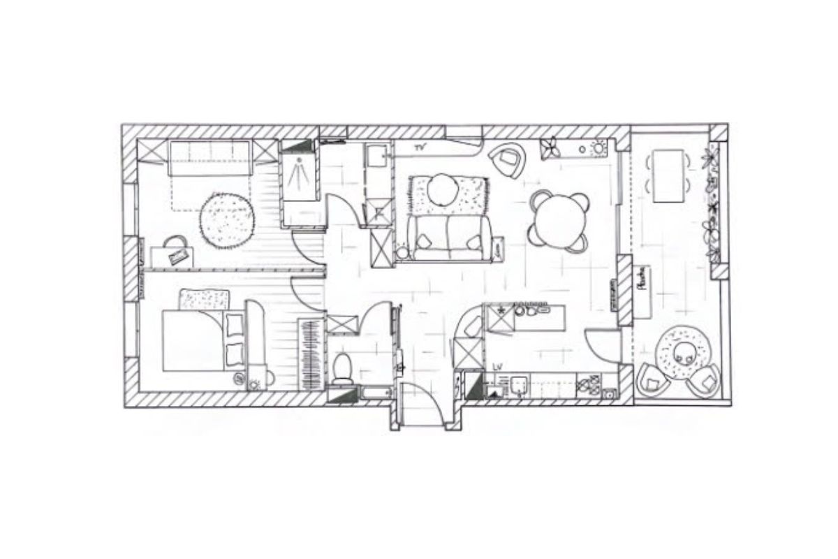 agrandir T3 sans gros travaux plan APS 3