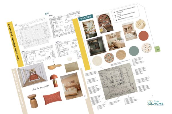 Bibliothèque de projets en architecture d'intérieur