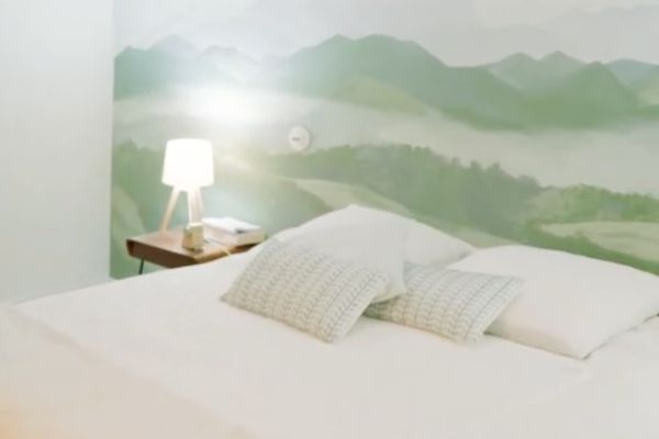éclairage d'appoint dans la chambre